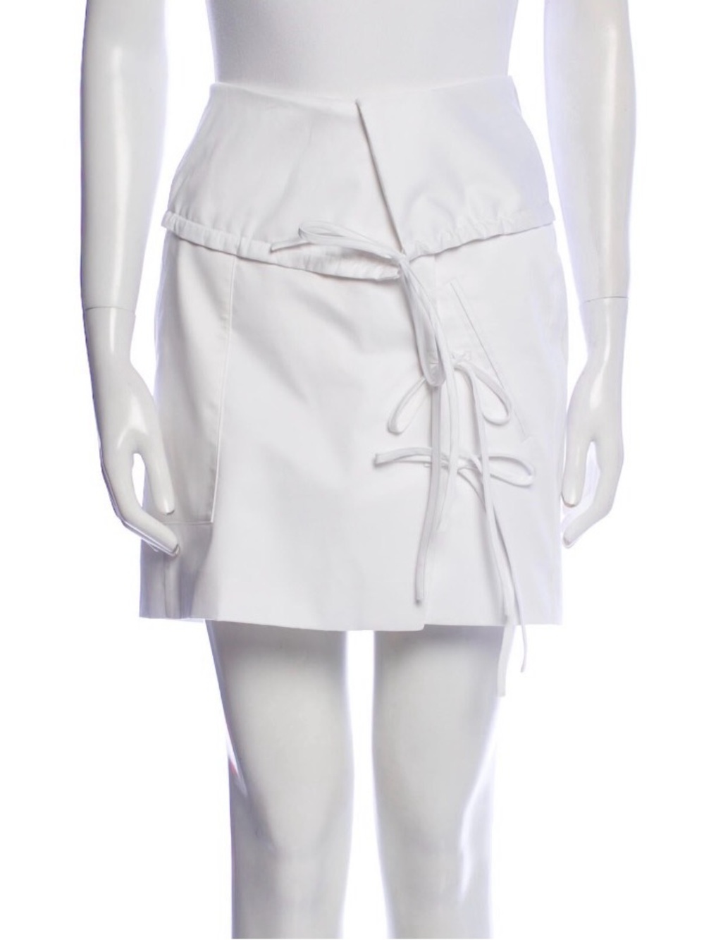 Altuzarra Hilaree White Cotton Mini Skirt Size 40